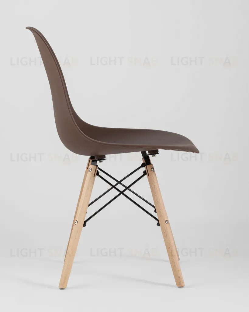 Стул Eames Style DSW коричневый (разборный каркас) УТ000037592