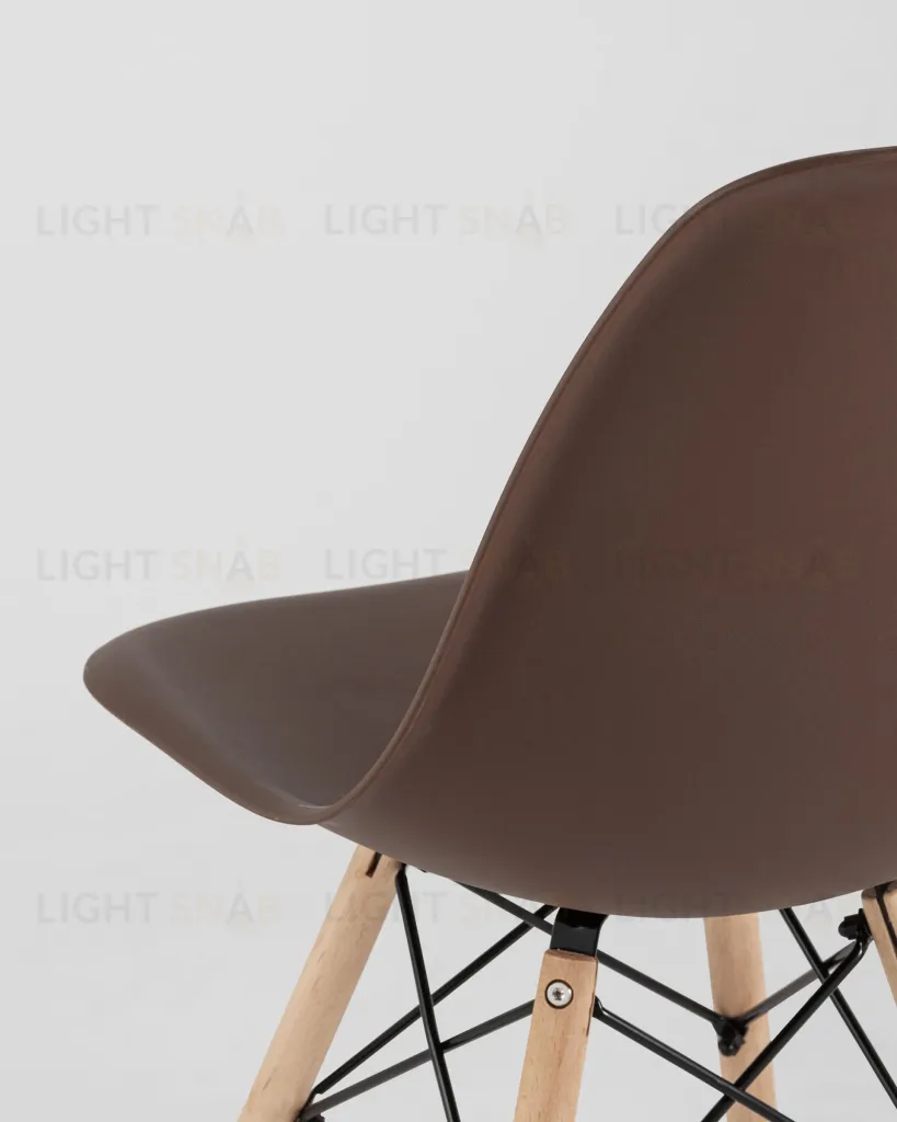 Стул Eames Style DSW коричневый (разборный каркас) УТ000037592