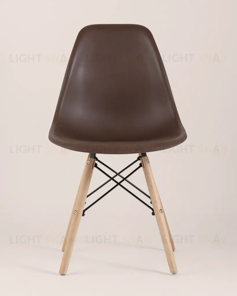 Стул Eames Style DSW коричневый (разборный каркас) УТ000037592