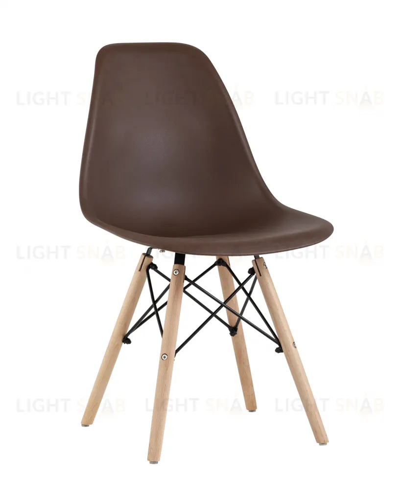 Стул Eames Style DSW коричневый (разборный каркас) УТ000037592