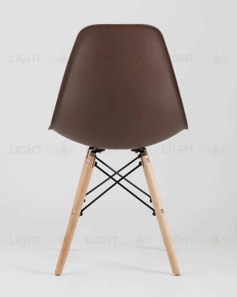 Стул Eames Style DSW коричневый (разборный каркас) УТ000037592