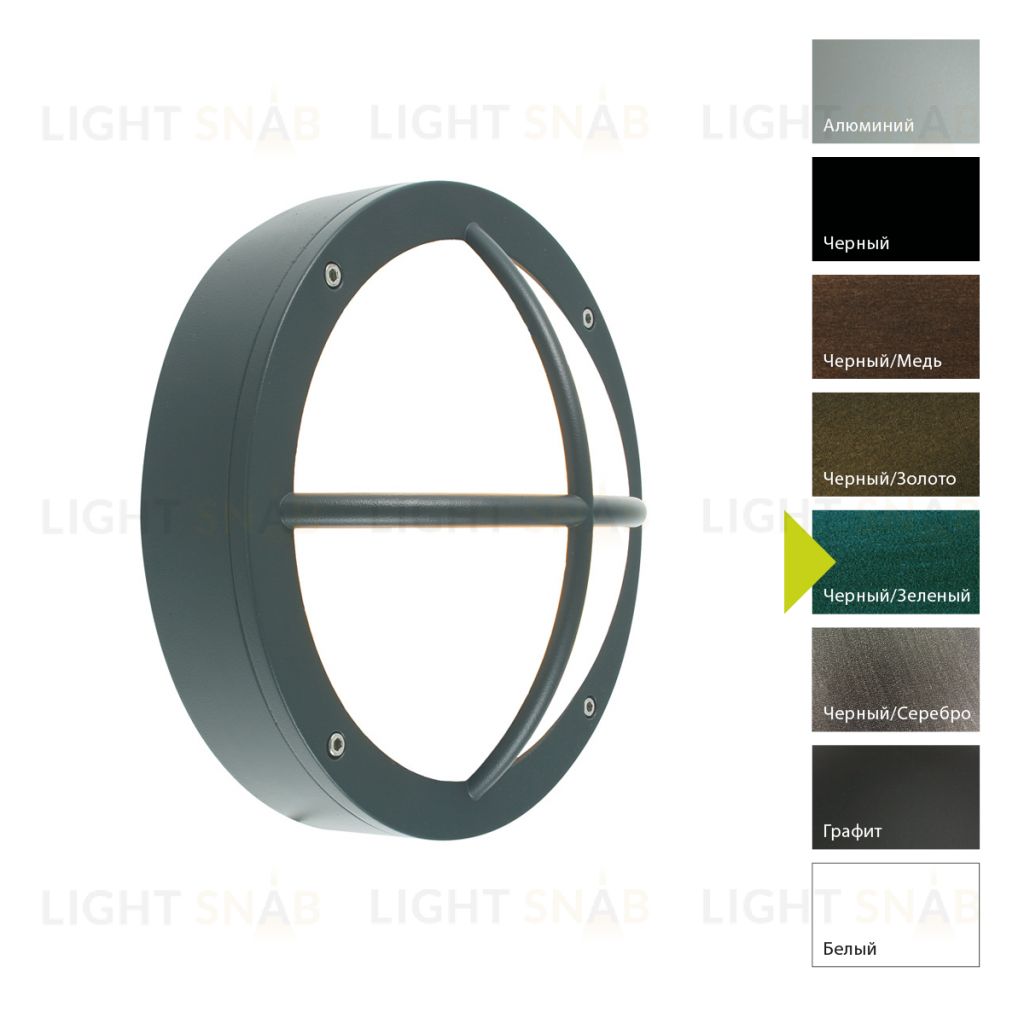 Настенный фонарь Norlys, RONDANE BG (Черный/Зеленый) 537BG