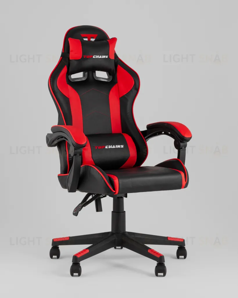 Кресло спортивное TopChairs Shadow черно-красный УТ000039459