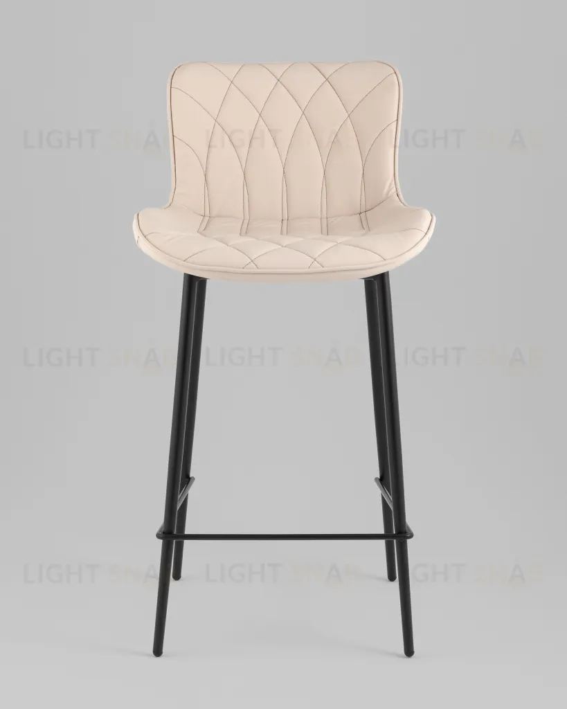 Стул полубарный Vault экокожа светло-серый УТ000039349