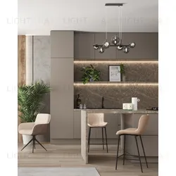 Стул полубарный Vault экокожа светло-серый УТ000039349