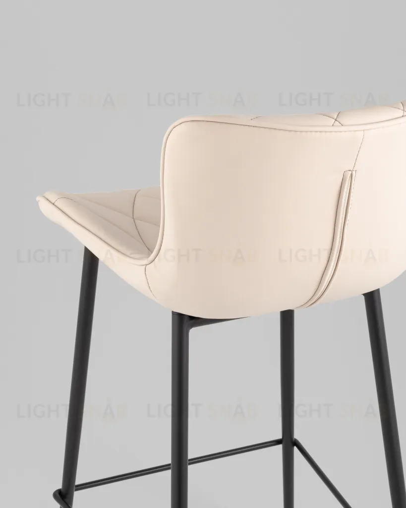 Стул полубарный Vault экокожа светло-серый УТ000039349