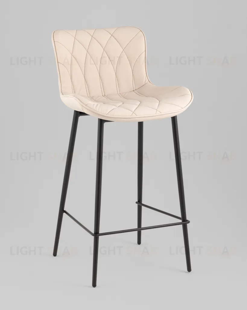 Стул полубарный Vault экокожа светло-серый УТ000039349