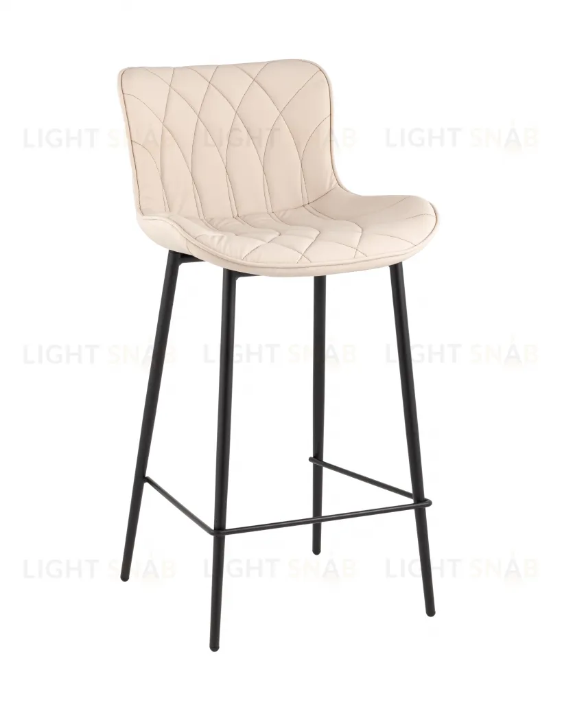 Стул полубарный Vault экокожа светло-серый УТ000039349