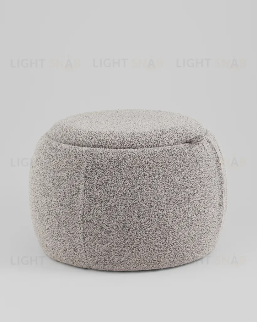 Пуф-столик Люкке с ящиком серый УТ000039380