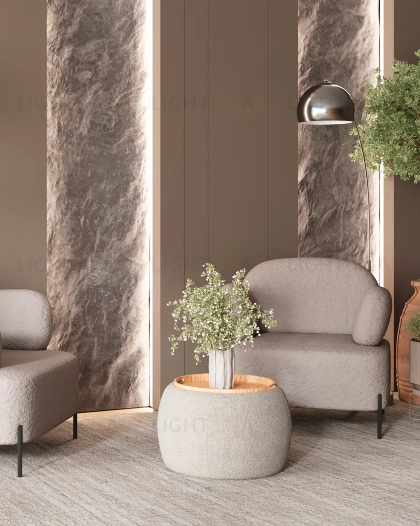 Пуф-столик Люкке с ящиком серый УТ000039380