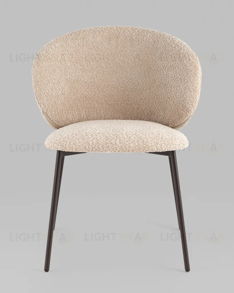 Стул Блейз букле капучино каркас серо-коричневый УТ000039642