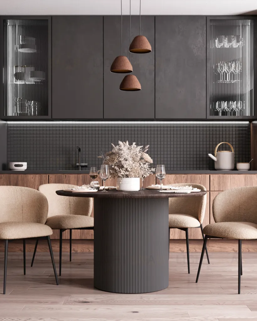 Стул Блейз букле капучино каркас серо-коричневый УТ000039642