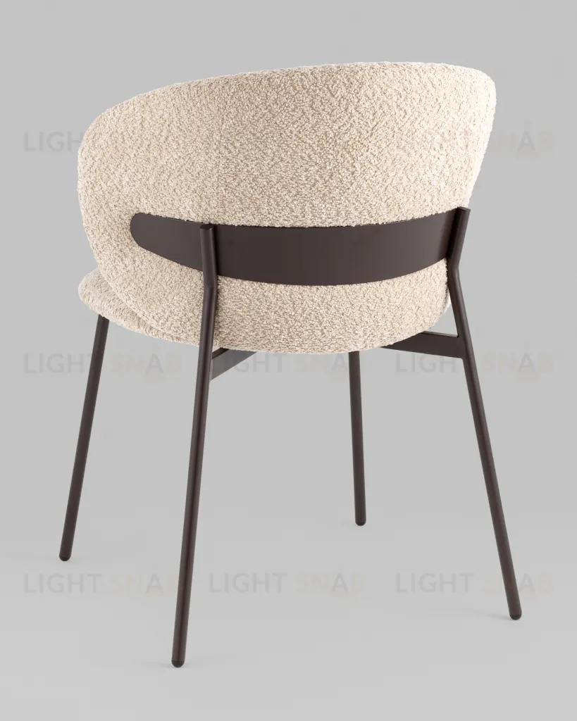 Стул Блейз букле капучино каркас серо-коричневый УТ000039642