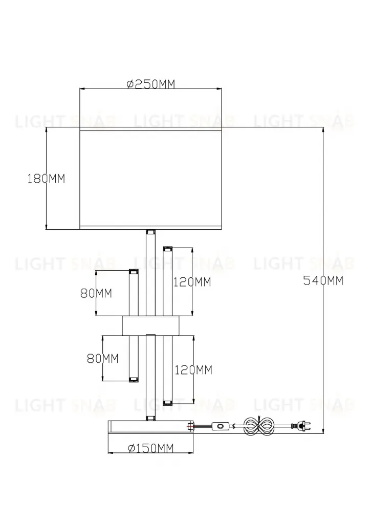 Настольная лампа Moderli V2641-1T Trio УТ000021576