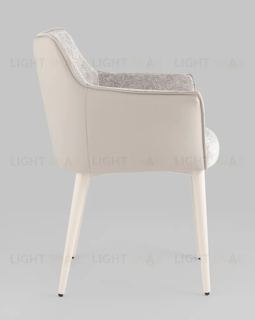Стул обеденный Feston слоновая кость букле с экокожей УТ000039028