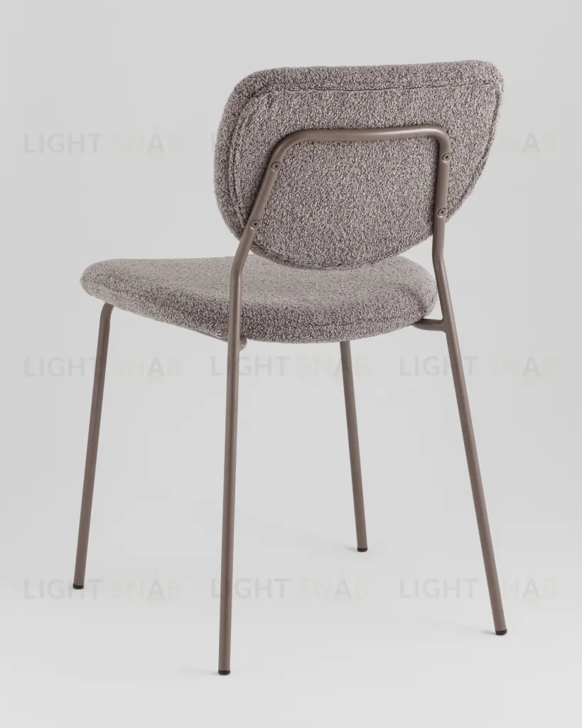 Стул обеденный Gigi тёмно-серый букле серые ножки УТ000039039