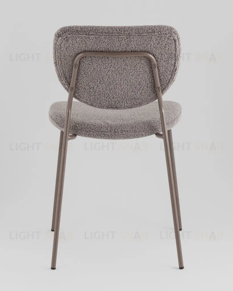 Стул обеденный Gigi тёмно-серый букле серые ножки УТ000039039