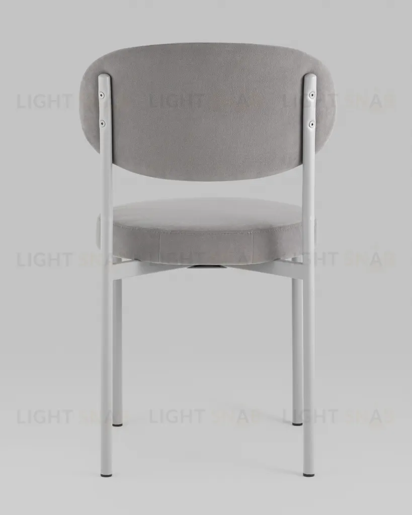 Стул Бриф SN велюр серый каркас светло-серый муар УТ000039448