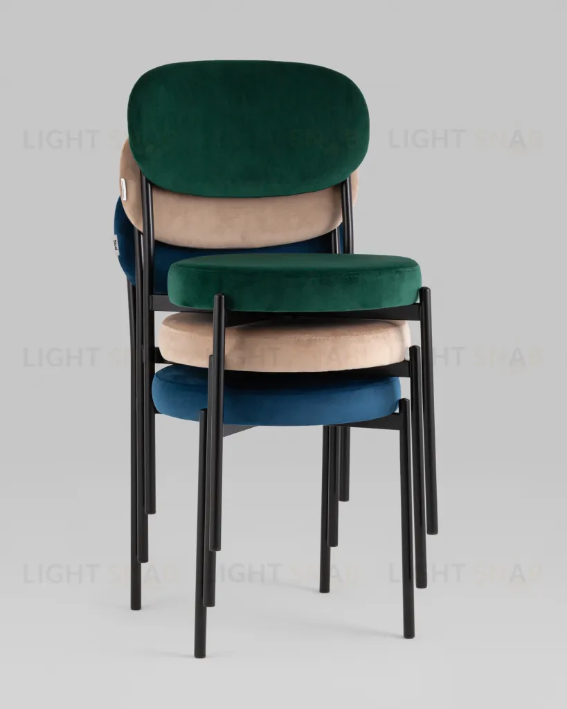 Стул Бриф SN велюр серый каркас светло-серый муар УТ000039448