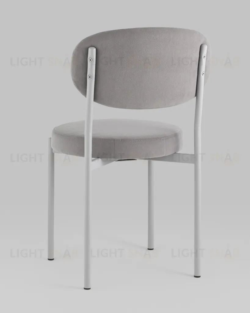 Стул Бриф SN велюр серый каркас светло-серый муар УТ000039448