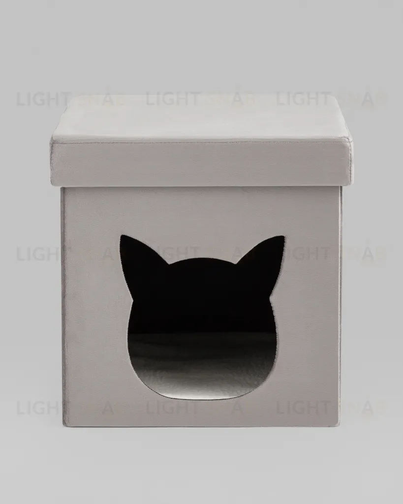 Пуф складной с ящиком Store Pet серый УТ000038968