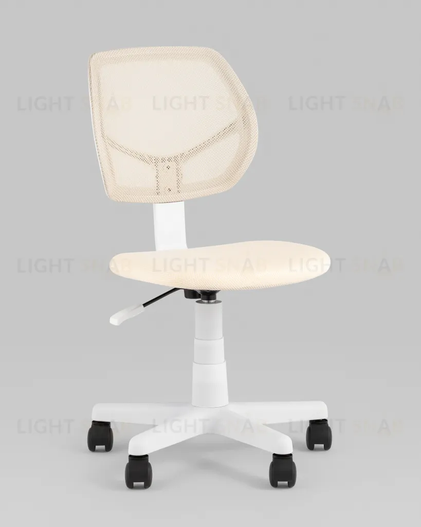 Кресло компьютерное детское ЛОЛО бежевый пластик белый УТ000039090