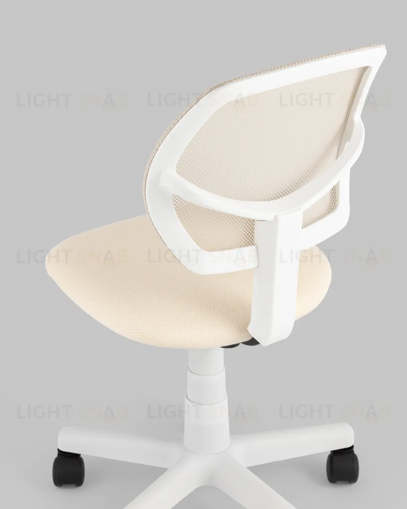 Кресло компьютерное детское ЛОЛО бежевый пластик белый УТ000039090