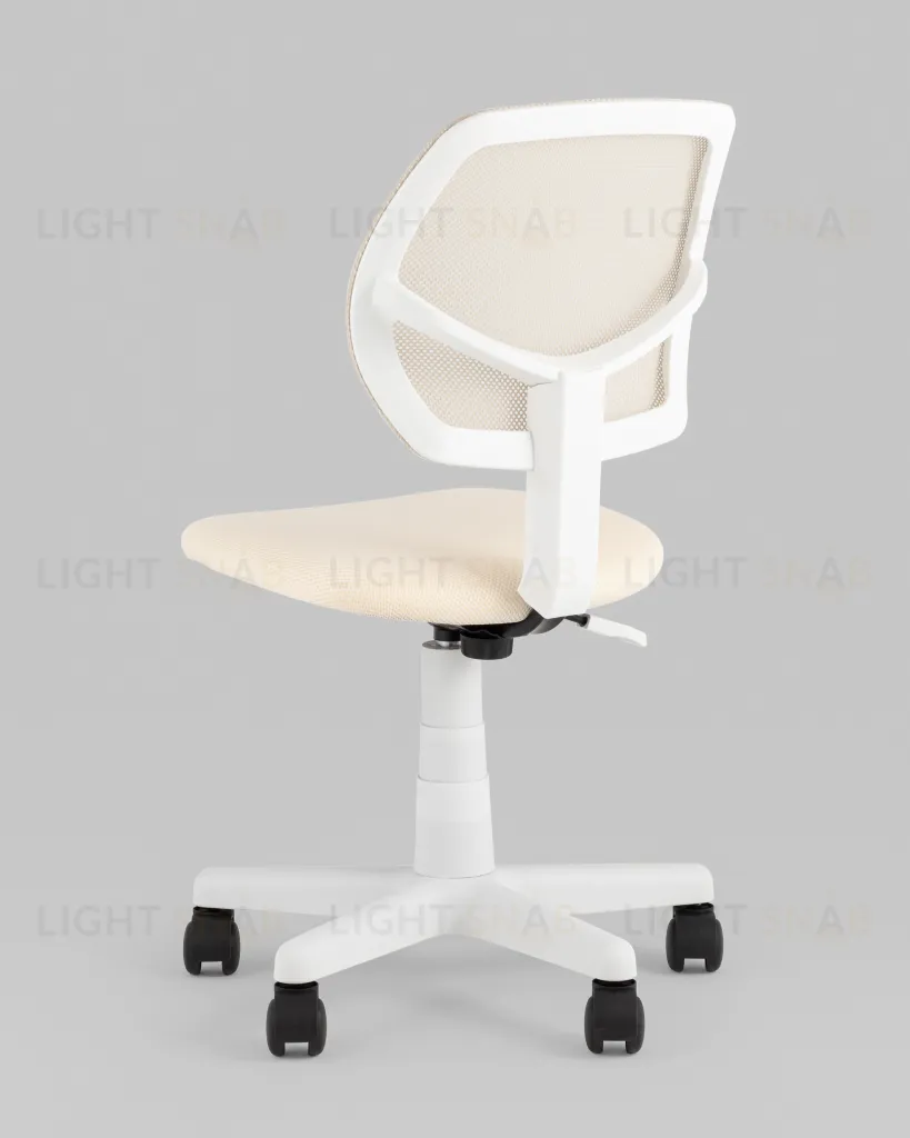 Кресло компьютерное детское ЛОЛО бежевый пластик белый УТ000039090