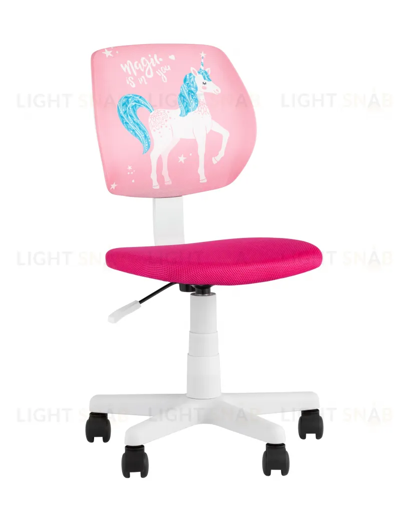 Кресло компьютерное детское ЛОЛО Unicorn, пластик белый УТ000039088