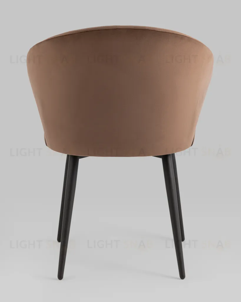 Стул с подлокотниками Codo велюр коричневый УТ000039138