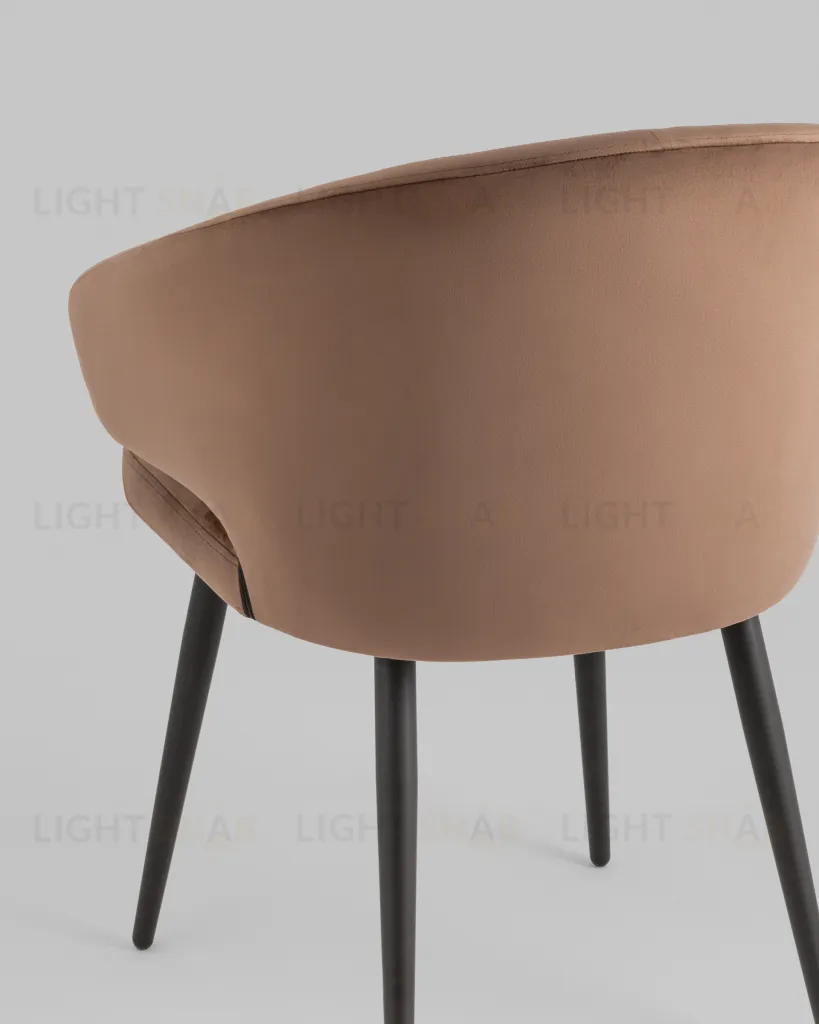 Стул с подлокотниками Codo велюр коричневый УТ000039138