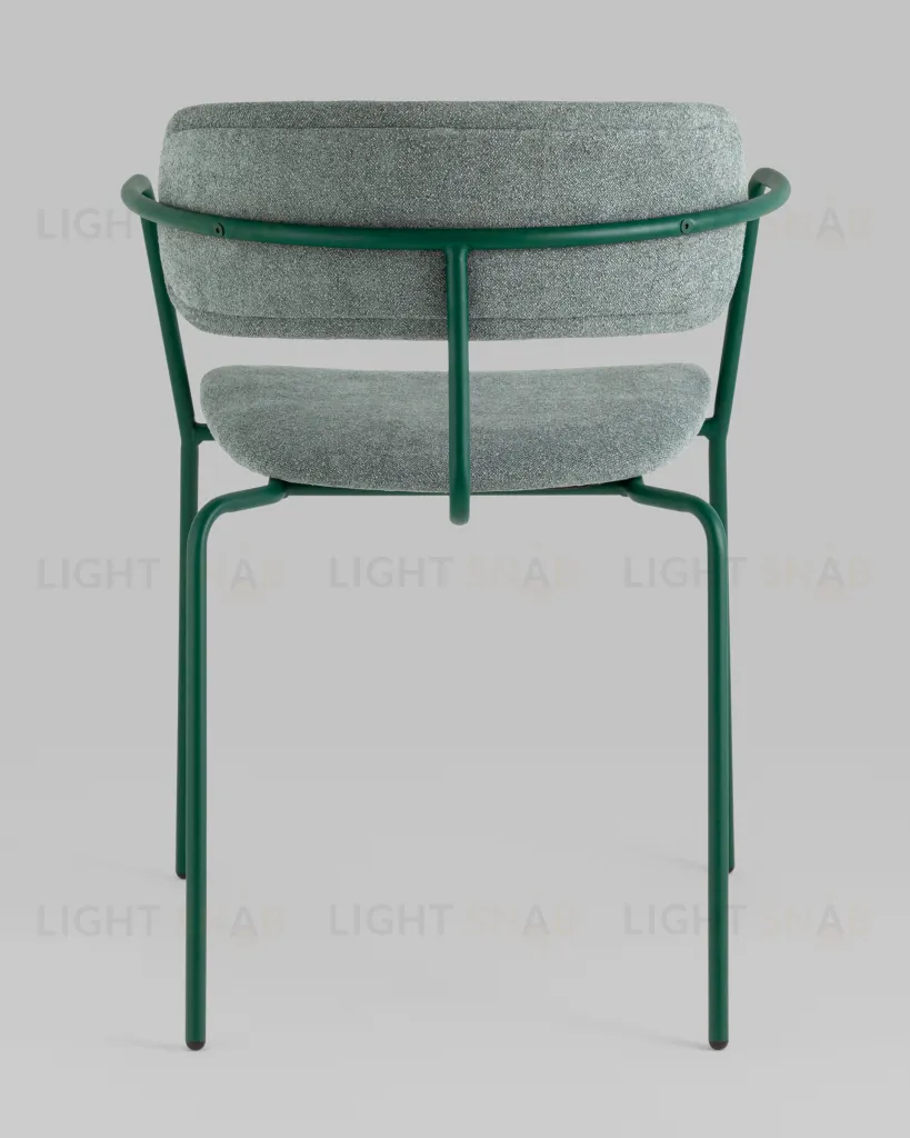 Стул Дженни букле зеленый каркас зеленый полуглянцевый муар УТ000039181