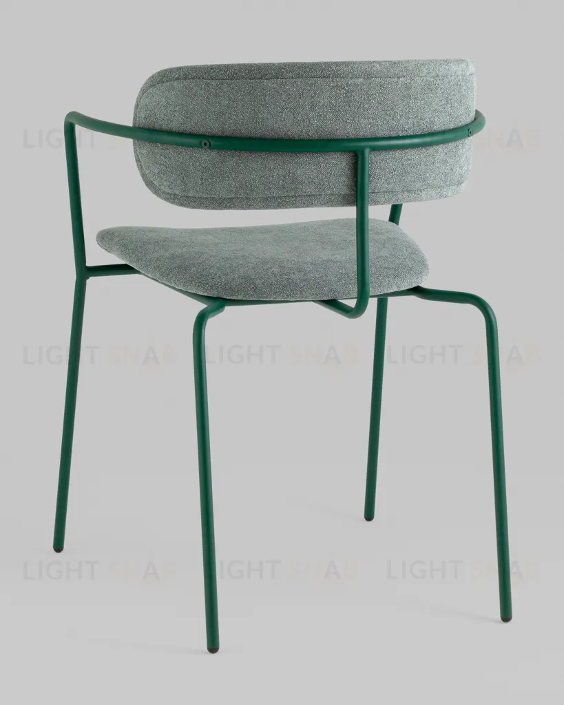 Стул Дженни букле зеленый каркас зеленый полуглянцевый муар УТ000039181
