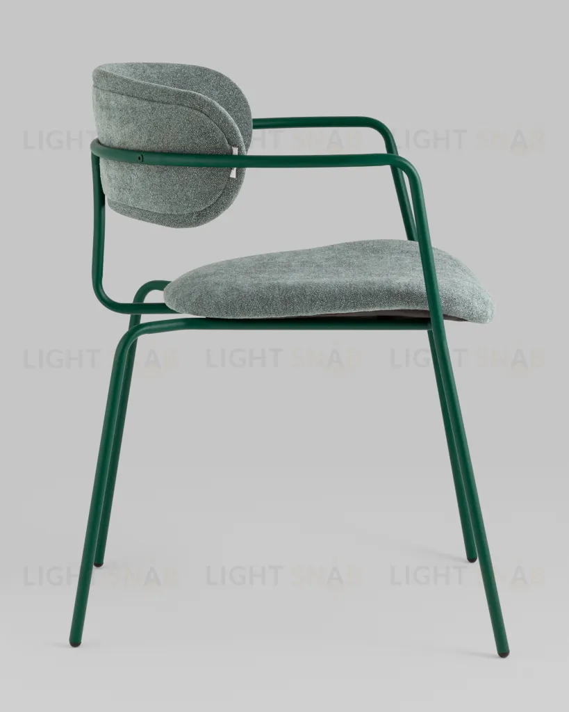 Стул Дженни букле зеленый каркас зеленый полуглянцевый муар УТ000039181