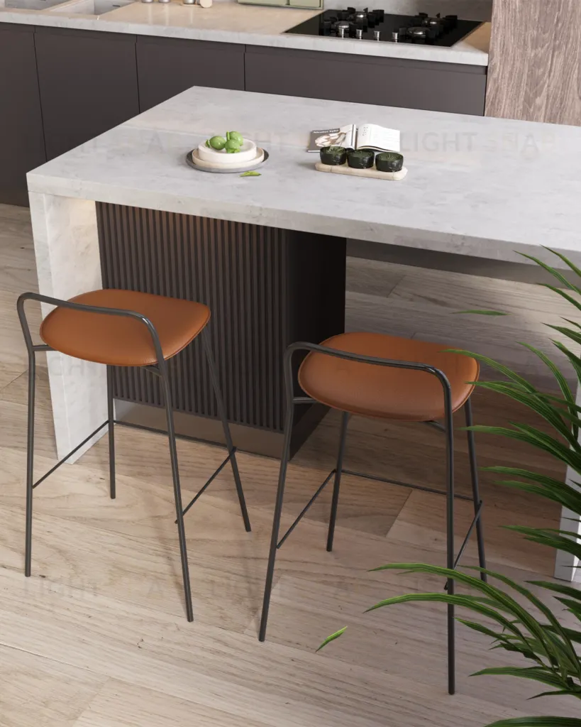 Стул барный Mantis экокожа коричневый УТ000038917