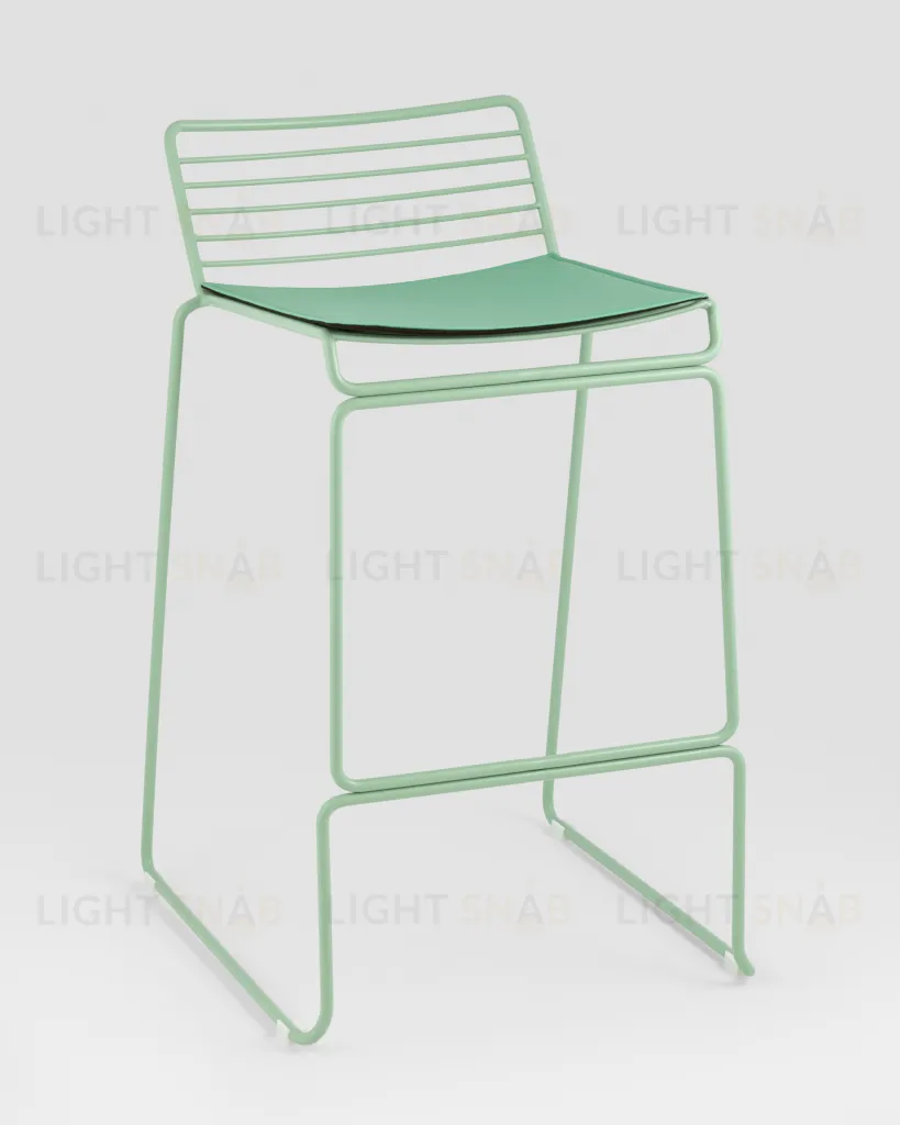 Стул полубарный Danny зеленый с подушкой УТ000038989
