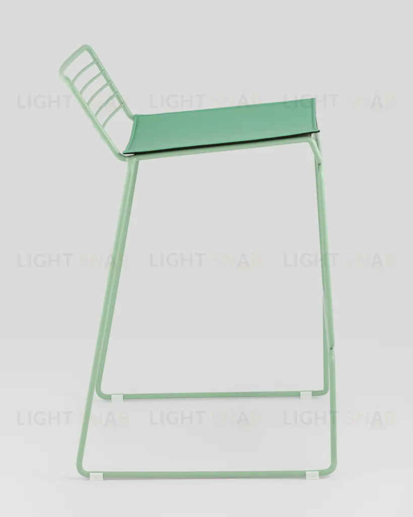 Стул полубарный Danny зеленый с подушкой УТ000038989