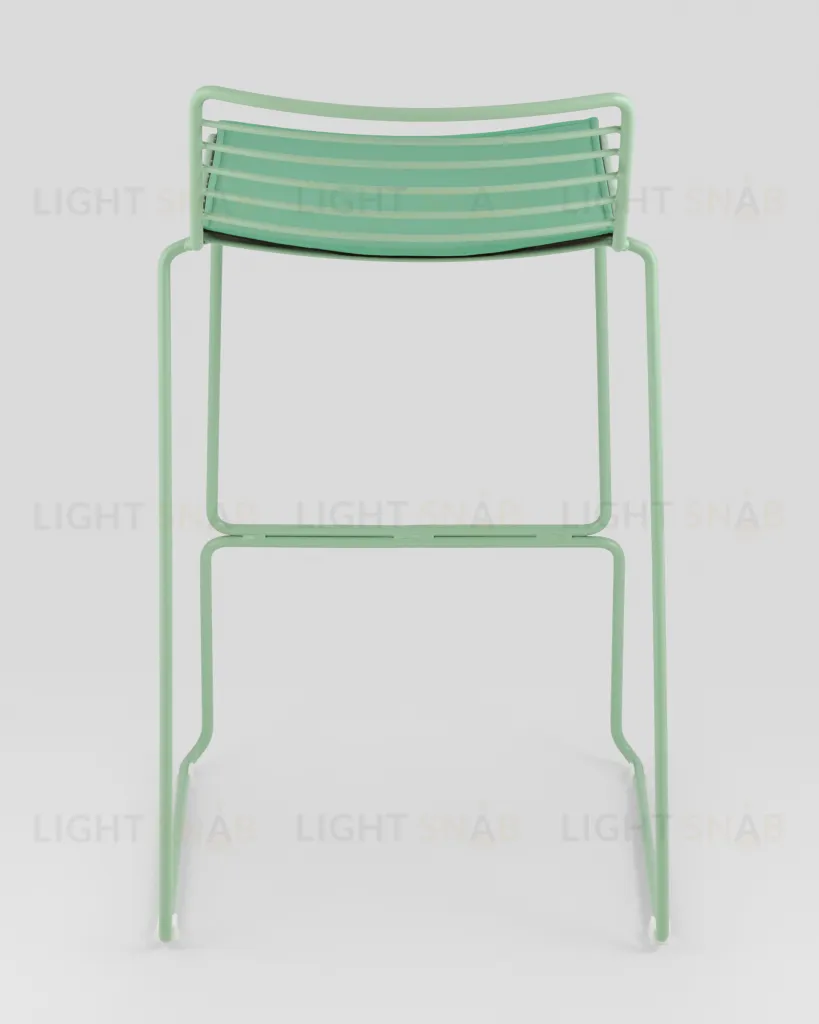 Стул полубарный Danny зеленый с подушкой УТ000038989