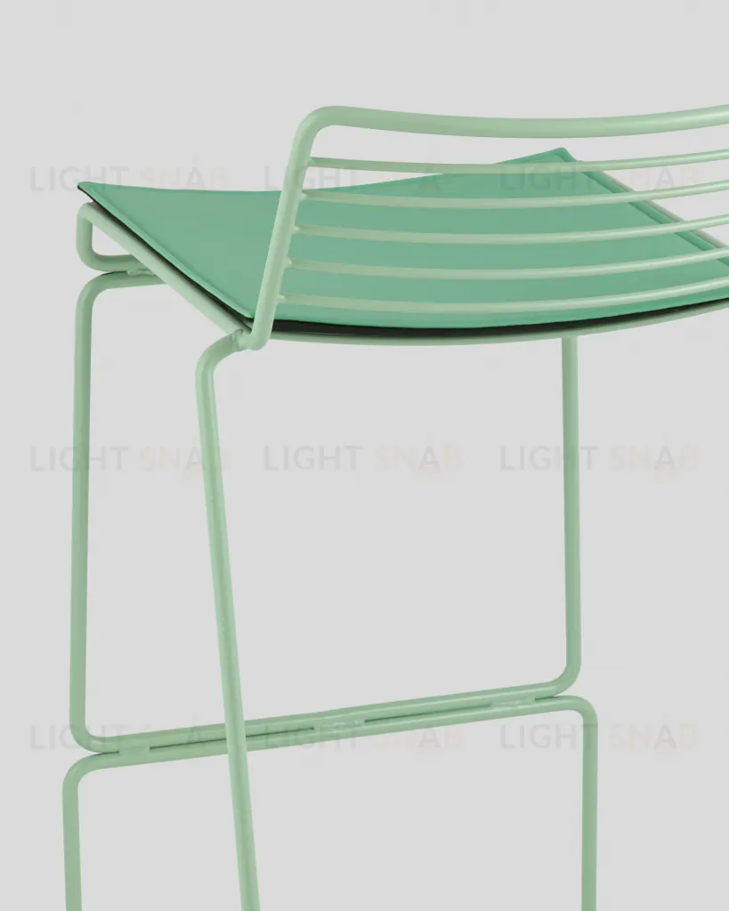 Стул полубарный Danny зеленый с подушкой УТ000038989