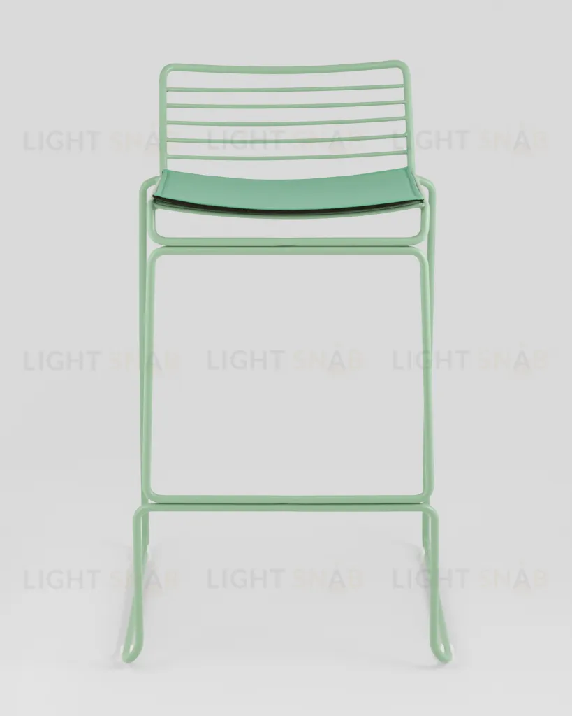 Стул полубарный Danny зеленый с подушкой УТ000038989