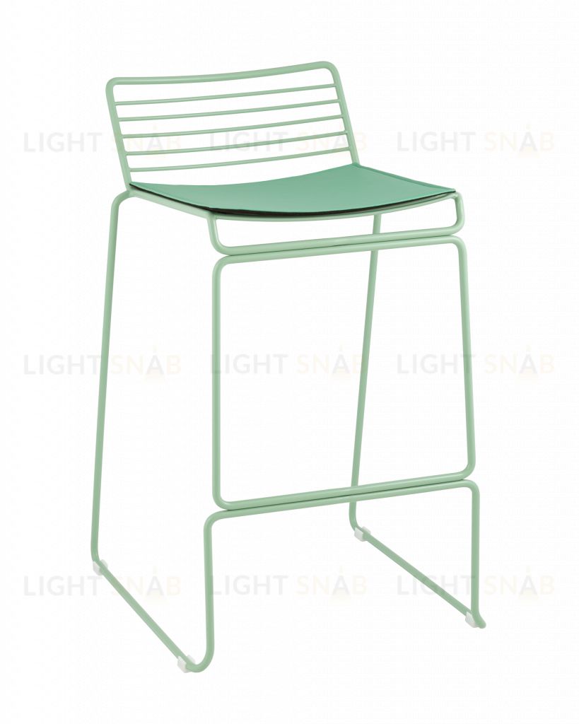 Стул полубарный Danny зеленый с подушкой УТ000038989