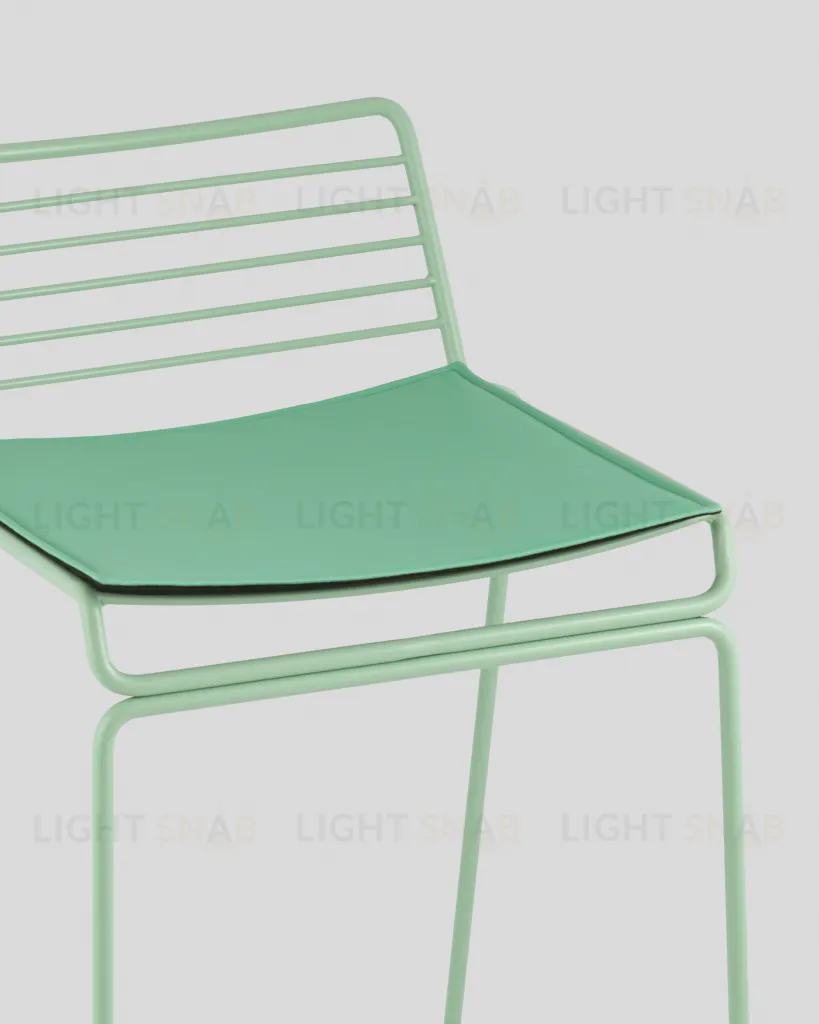 Стул полубарный Danny зеленый с подушкой УТ000038989