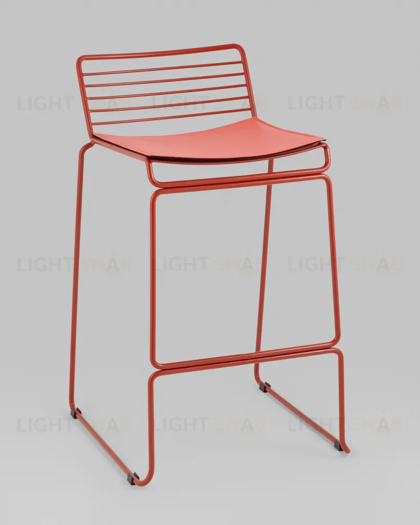 Стул полубарный Danny бордовый с подушкой УТ000038990