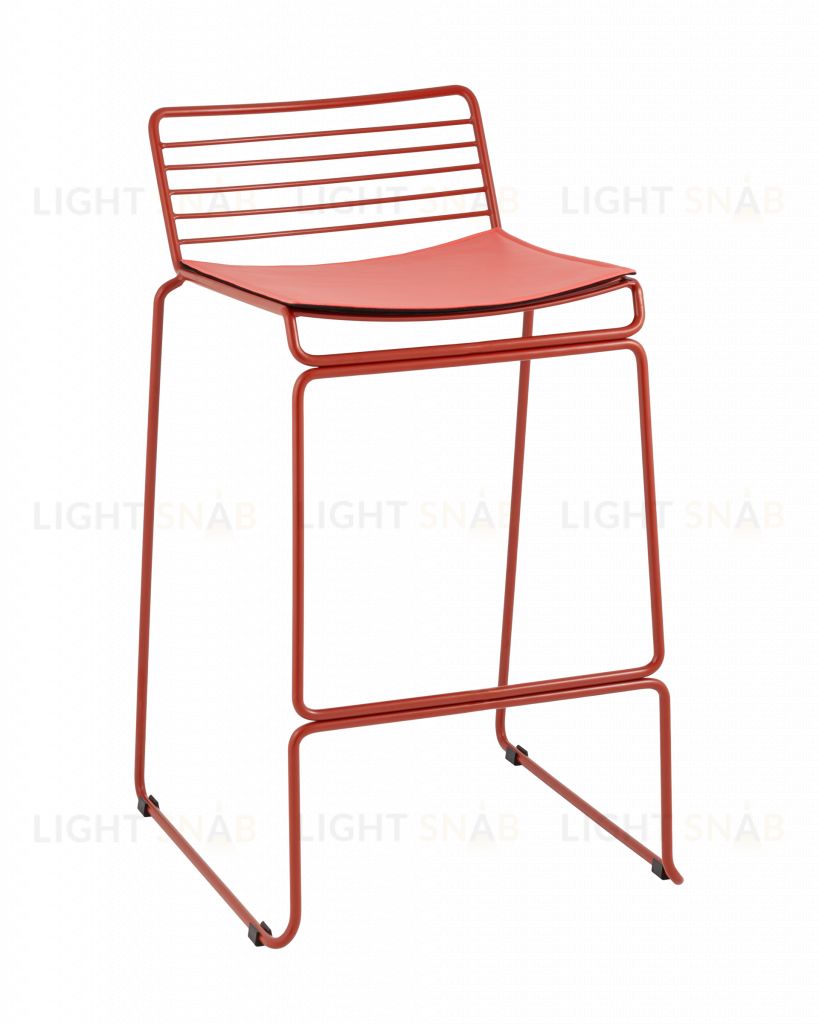 Стул полубарный Danny бордовый с подушкой УТ000038990