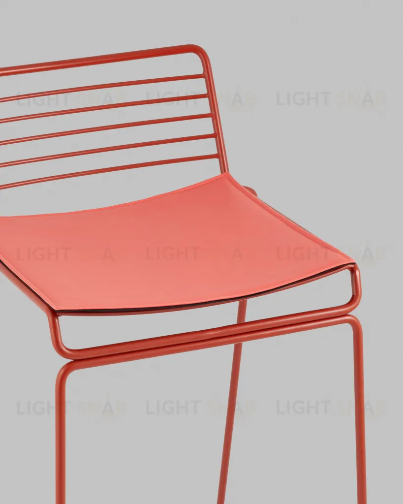 Стул полубарный Danny бордовый с подушкой УТ000038990