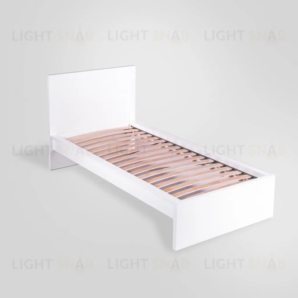 S01033 Варма Сэнг 90 кровать, 106х208х100/38, белый S01033