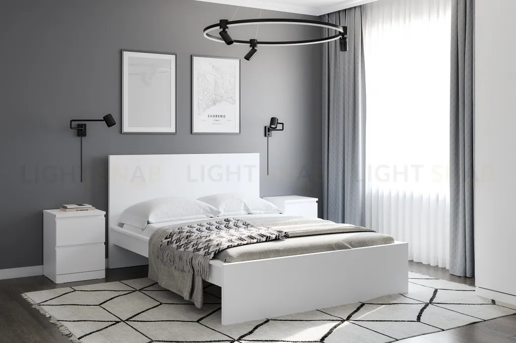 S00975 Варма Сэнг 140 кровать, 156х208х100/38, белый S00975