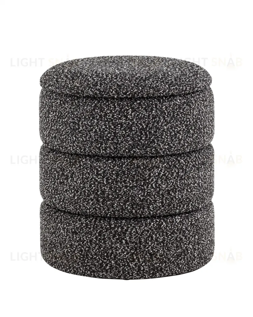 Пуф с ящиком Hive XS букле черный меланж УТ000038720
