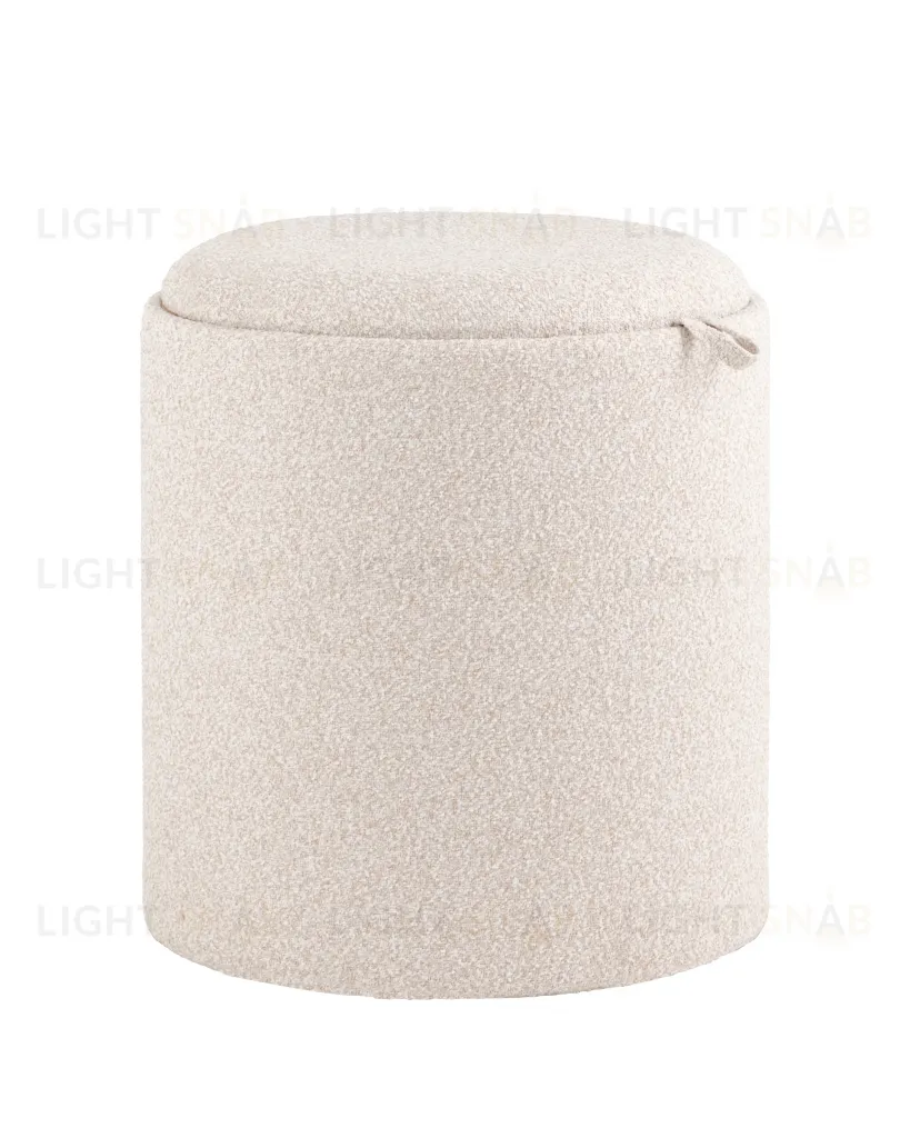 Пуф-столик с ящиком Хюгге S букле бежевый УТ000038725