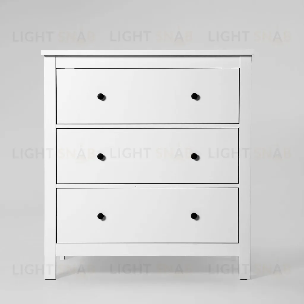 2.08.02.020.1 САГА комод 3 ящика белый 2.08.02.020.1